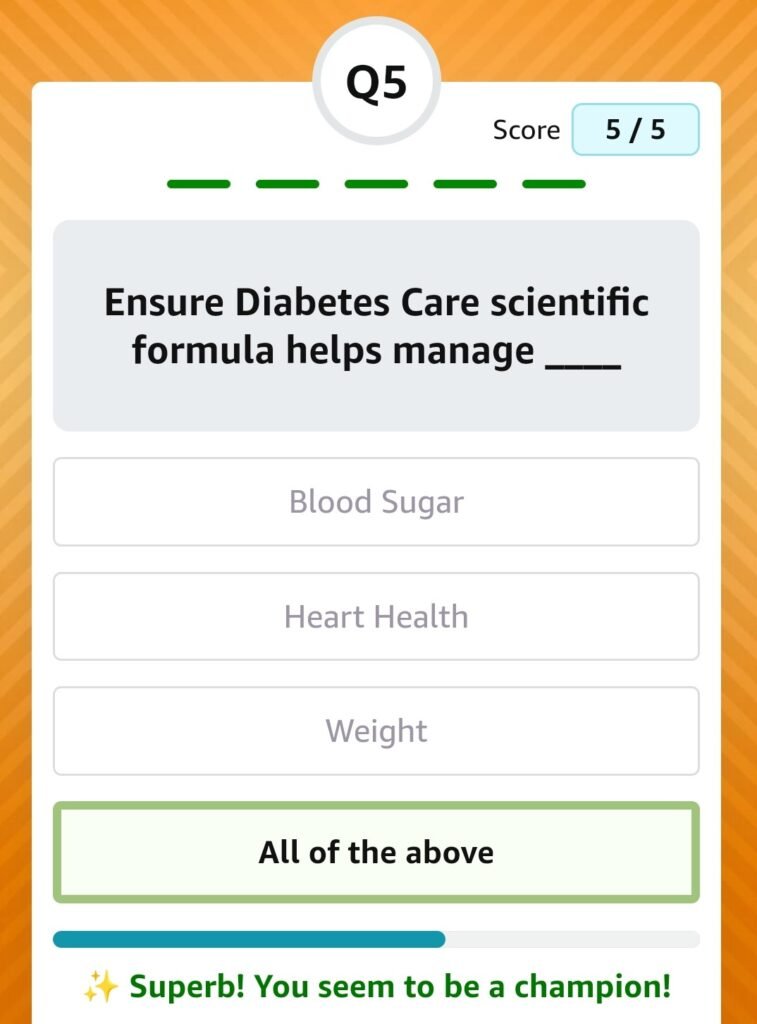 Ensure Diabetes Care Scientific Formula Helps Manage