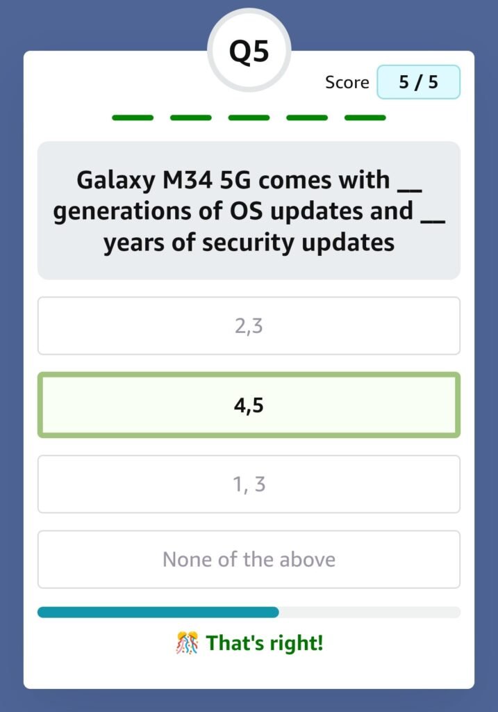 Galaxy M34 5G Comes With Generations Of OS Updates And Years Of Security Updates