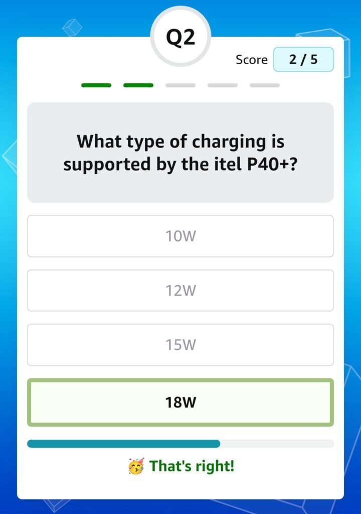 What type of charging is supported by the itel P40+