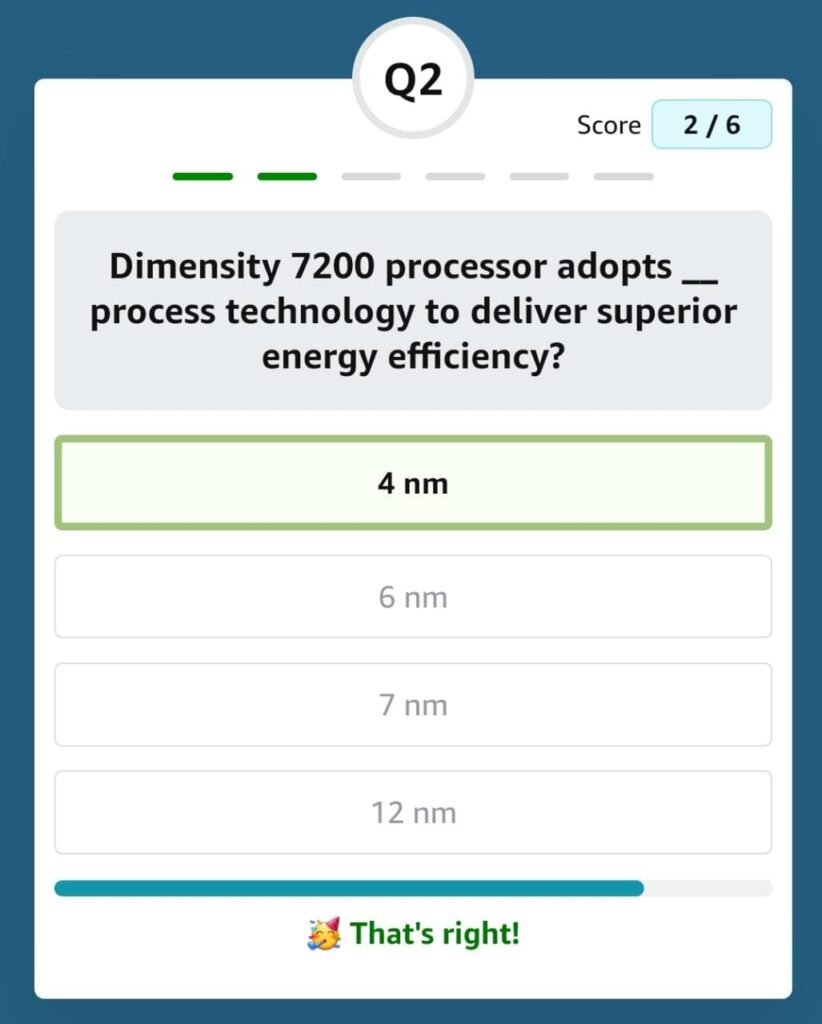 Dimensity 7200 processor adopts process technology to deliver superior energy efficiency