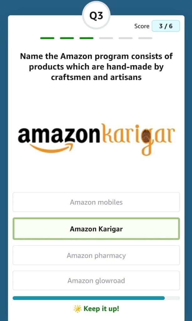 Name the Amazon program consists of products which are hand-made by craftsmen and artisans