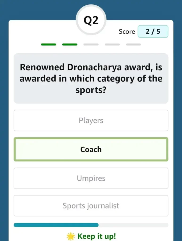 Renowned Dronacharya award, is awarded in which category of the sports