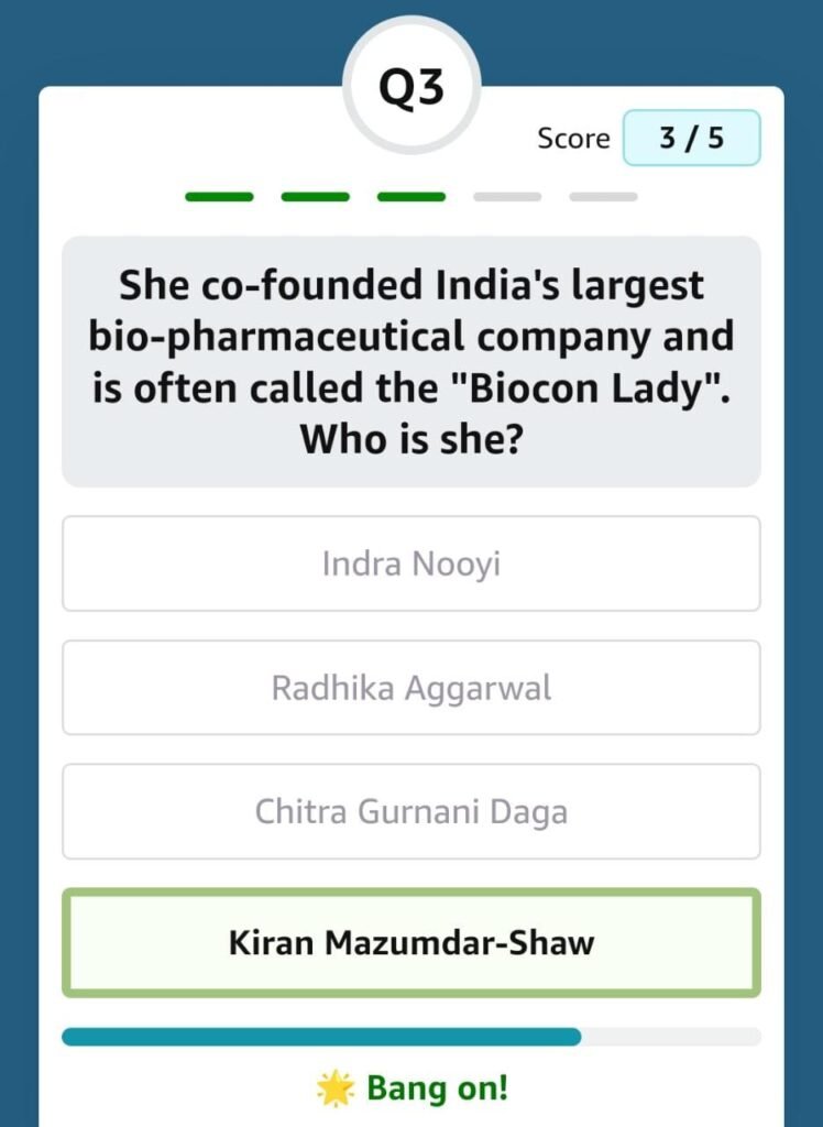 She co-founded India's largest bio-pharmaceutical company and is often called the Biocon Lady. Who is she
