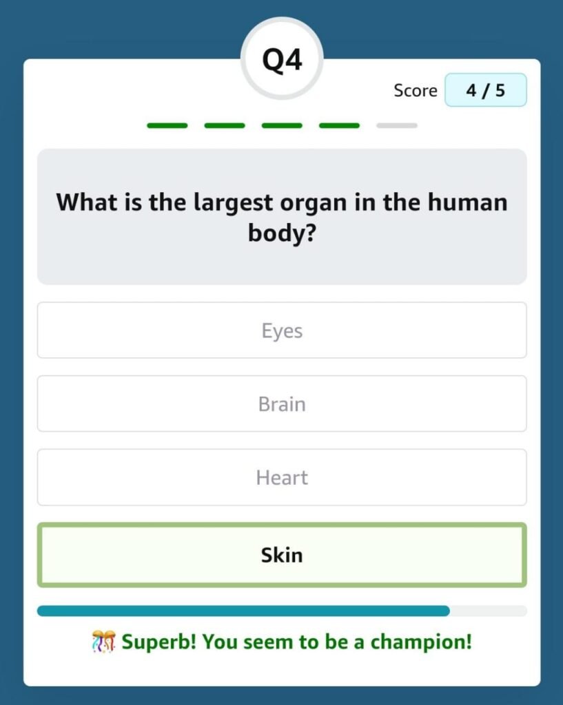 What is the largest organ in the human body
