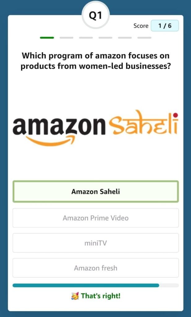 Which program of amazon focuses on products from women-led businesses