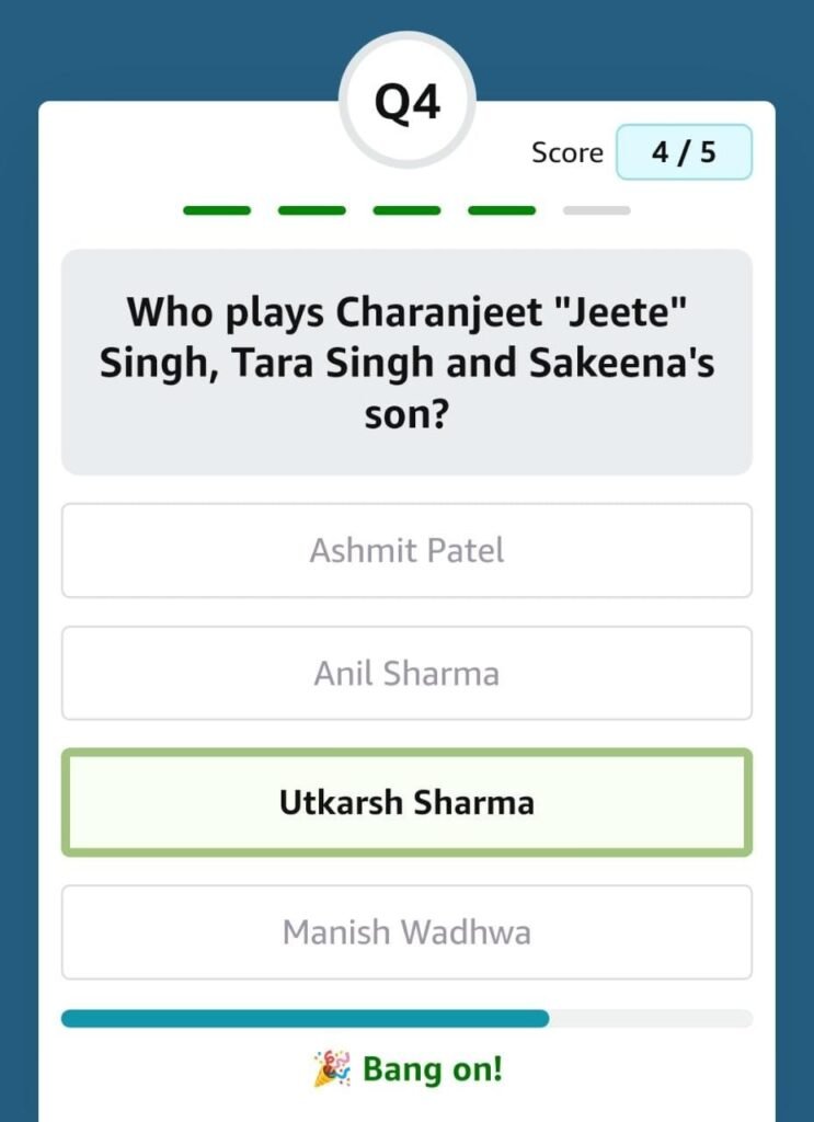 Who Plays Charanjeet Jeete Singh Tara Singh And Sakeena’s Son