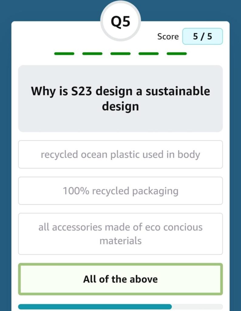 Why is S23 design a sustainable design