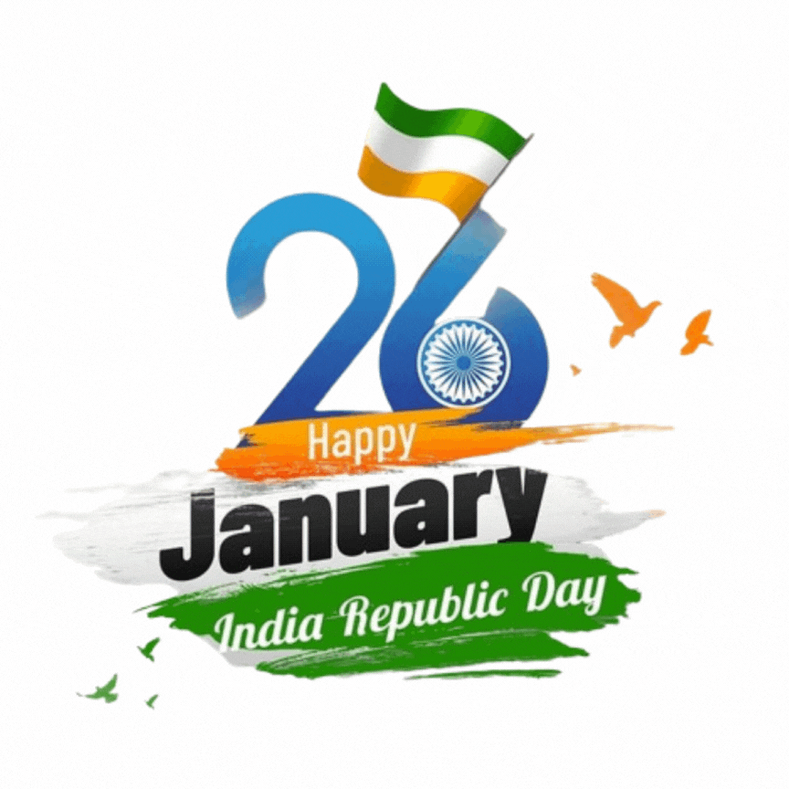 गणतंत्र दिवस की शुभकामनाएं 26जनवरी Sticker गणतंत्र दिवस की शुभकामनाएं 26जनवरी Sticker