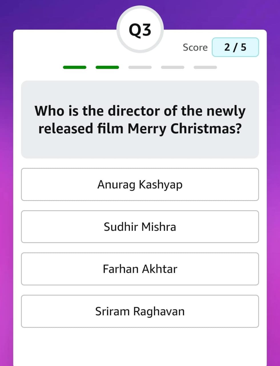 Who is the director of the newly released film Merry Christmas